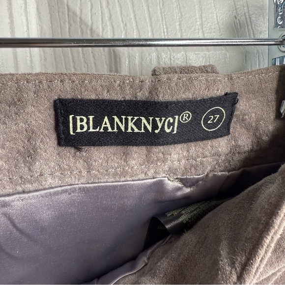 BlankNYC Gray Leather Mini Skirt with Snap Buttons Size 27 GUC - Picture 4 of 6
